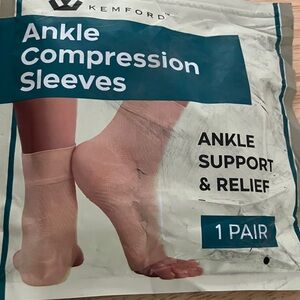 Kemford Beige Ankle Support Compression & Relief Sleeves